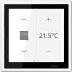 Jung KNX Raumcontroller LS TOUCH mit Rahmen, alpinwei&szlig; (LS459D1SWW)
