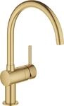 GROHE Minta Einhand-Sp&uuml;ltischbatterie, 1/2, cool sunrise geb&uuml;rstet (32917GN0)