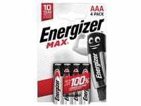 Energizer Max Micro Alkali-Mangan Batterie AAA, 4 Stück (E303325600)