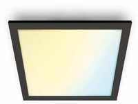 Wiz Quadratisches LED Deckenpanel, 12W, 1000lm, 2700-6500K, schwarz (929003241901)