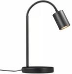 Nordlux Explore Tischlampe, GU10, 7W, schwarz (2213505003)