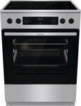 Gorenje GECS6C70XPA Stand-Elektroherd, 60cm breit, 71 L, Timer, Versenkknebel,