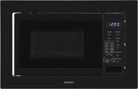 Exquisit EMW20-DG-020 Einbau Mikrowelle, 59,5 cm breit, 800W, 20L, Grill, schwarz