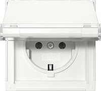 Gira 441066 SCHUKO-Steckdose 16 A 250 V~ mit Klappdeckel und Beschriftungsfeld TX_44,