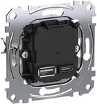 Merten MEG4366-0120 Einsatz USB-Ladeeinsatz Typ A+C mit Power-Delivery