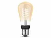 Philips Hue White LED Filament-Lampe, Edison ST64, 7W, E27, 550lm, 2100K