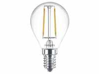 Philips Classic LED Lampe in Tropfenform, E14, 2W, 250lm, 2700K, klar (929001238695)