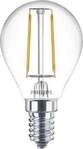 Philips Classic LED Lampe in Tropfenform, E14, 2W, 250lm, 2700K, klar (929001238695)