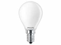 Philips Classic LED Lampe in Tropfenform, 6,5W, 806lm, 2700K, satiniert