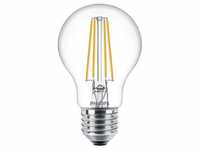 Philips LED-Lampe, Glühbirne, 7W, E27, 806lm, warmweiß, klar (929001387339)