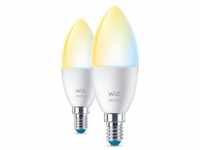 Wiz Wi-Fi BLE 40W C37 E14 927-65 TW 2PF/6 LED-Lampe in Kerzenform, 4,9W, 470lm,