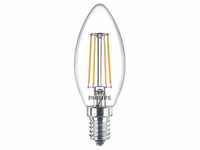 Philips Classic LED Lampe in Kerzenform, E14, 4,3W, 470lm, 2700K, klar...