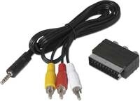 TechniSat Adapterset Klinke-Cinch/SCART f&uuml;r TechniSat-Receiver, schwarz (0000/3649)