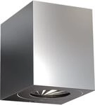 Nordlux Canto Kubi 2 Wandleuchte, 10,6 Watt, LED Modul, Edelstahl (49711034)