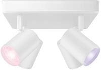 Wiz Imageo 4x einstellbarer LED Spot, quadratische Platte, 4,9W, 345lm, 2200-6500K,