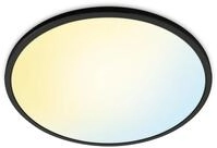 Wiz Superslim LED Deckenleuchte, 22W, 2450lm, 2700-6500K, schwarz (929003226801)