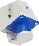 PCE CEE-Wandger&auml;testecker, 16A, 3p, 6h, IP44, Deckel, blau (513-6d)