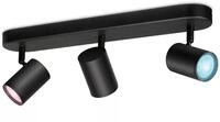 Wiz Imageo 3x einstellbarer LED Spot, 4,9W, 1035lm, 2200-6500K, schwarz