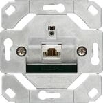 Gira 245100 Einsatz Netzwerk-Anschlussdose, Cat.6A, 1fach, Schneidklemmtechnik