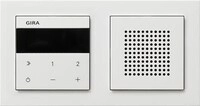 Gira 232029 Unterputz-Radio IP, komplett mit Abdeckrahmen Gira E2, Reinwei&szlig;