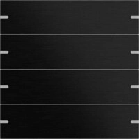 Gira 5024126 Wippenset 4fach f&uuml;r Tastsensor 4, Aluminium schwarz