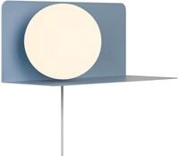 Nordlux Lilibeth Wandleuchte, IP20, E14, 25W, Opalglasschirm &empty; 150mm, Metall, blau