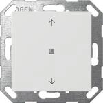 Gira 517203 KNX Taster, Wippe 1fach mit Pfeilsymbolen, System 55, reinwei&szlig; gl&auml;nzend