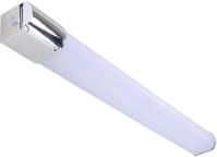 Ledino LED-Wandleuchte Lind D, mit Steckdose, 15W, 4000K, IP44 chrom/wei&szlig;