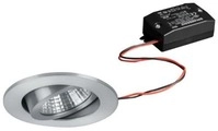 Brumberg LED-Einbaustrahlerset schaltbar, 7W, 740lm, 2700K, aluminium matt...
