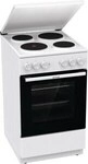 Gorenje GE5A23WH EEK: A Stand Elektroherd, 50 cm breit, 74 L, mit Massekochfeld, mit