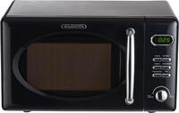 Wolkenstein WMW720 B Retro Stand Mikrowelle, 700 W, 20 L, 5 Leitungsstufen,