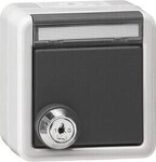 Gira 456930 SCHUKO-Steckdose 16 A 250 V~ mit Klappdeckel, Schloss und