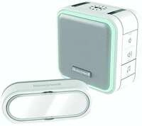 Honeywell Home DC515SL Funk Gong-Set 150 m, 6 T&ouml;ne, 84dB, Lichtring/LED-Blitz, wei&szlig;