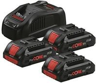 Bosch ProCORE 18V 3x 4,0Ah + GAL Starter-Set, schwarz (0615990N2G)