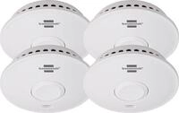 Brennenstuhl Vernetzbares Rauchmelder RM L 3101 4er Set mit 10 Jahren