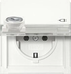 Gira 446766 SCHUKO-Steckdose 16 A 250 V~ mit Klappdeckel, Schloss und