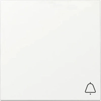 Gira 328627, Gira Wippe mit Klingel-Symbol Reinwei&szlig; seidenmatt 328627