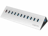 Logilink UA0229, 10 Port LogiLink USB 3.0 Hub 10-Port + 1x Schnell-Ladeport...