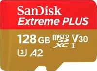 SanDisk SDSQXBD-128G, 128GB SanDisk Extreme PLUS R200/W90 microSDXC 128GB Kit, UHS-I