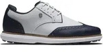FootJoy Traditions Spikeless Wing Tip Damengolfschuh White-Navy - 38