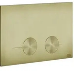 Gessi Total Look WC-Bet&auml;tigungsplatte f&uuml;r Geberit Omega - messing geb&uuml;rstet