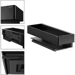 KEUCO Edition 11 Black Selection Duschkorb mit integriertem Glasabzieher - schwarz