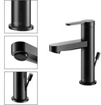 KEUCO IXMO Flat Black Selection Einhebel- Waschtischmischer 100 ohne Ablaufgarnitur -