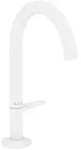 Axor One Waschtischmischer Select 170 mit Push-Open Ablaufgarnitur - Wei&szlig; matt