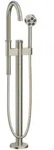 Axor One Einhebel-Wannenmischer bodenstehend - brushed nickel