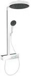 Hansgrohe Rainfinity Showerpipe 1jet mit Thermostat, Brausekopf 360mm - wei&szlig; matt