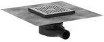 Hansgrohe RainDrain Point Komplettset Punktablauf 150 x 150mm - Edelstahl