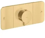 Axor One Thermostatmodul Unterputz f&uuml;r 2 Verbraucher - brushed gold optic
