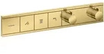 Hansgrohe RainSelect Thermostat Unterputz f&uuml;r 3 Verbraucher - polished gold optic