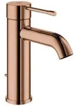 GROHE Essence Einhand-Waschtischbatterie S-Size mit Zugstangen-Ablaufgarnitur - warm